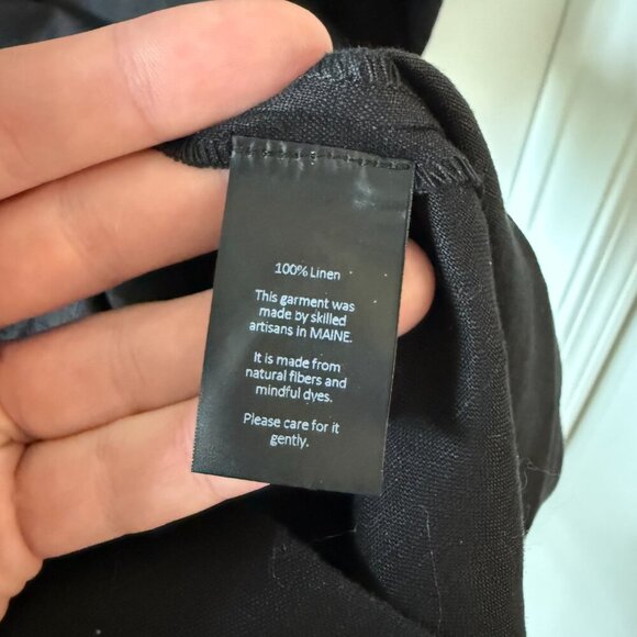 Studio 412 Linen Shift Dress Size Small Color Black - Picture 4 of 5